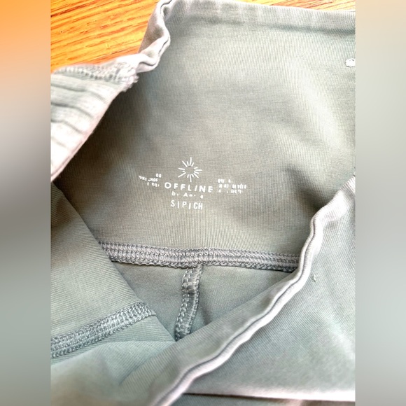 Aerie High Rise Olive Green Biker Shorts Women’s S - Picture 6 of 6